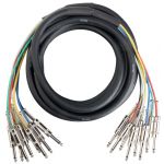 Pronomic Stage MJJ8-6 Multicore Cable 8 X 6.3 mm Jack Mono To 6.3 mm Jack Mono 8 X 6 M