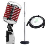 Pronomic DM-66R Dynamic Elvis Microfone Set Red