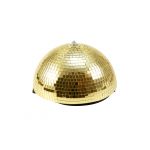 Eurolite Half Mirror Ball 30cm Gold Motorized
