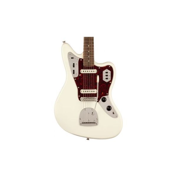 Fender Squier Fsr Classic Vibe S Jaguar Lrl Olympic White Guitarra