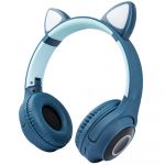 M2 Tec Auscultadores Cat Ear Wireless C/ Luzes led VZV-850M Azul Escuro