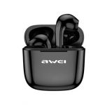 Awei Auriculares sem Fio Confortables Grande Autonomia Impermeávels IPX6 Black - TWS-AWEI-T26
