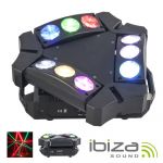 Ibiza Projetor Luz C/ 9 Leds 10W Cree Rgbw 3 Barras Dmx