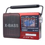 Sanda Rádio Fm / Am X-bass SD-4012 Vermelho - 8434009973546