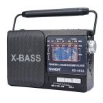 Sanda Rádio Fm / Am X-bass SD-4012 Preto - 8435481340123