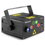 Beamz Laser Duplo 100/50mW Vermelho e Verde + LED Azul C/ Comando (dahib Double)