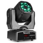 Beamz Moving Head 6x 12W Cree LED RGBW Dmx C/ Lentes Rotativas (panther 80)
