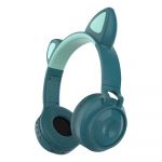 New Science Auscultadores Cat Ear Wireless Headphones Almofadados Almofadados New Sciense BT-028 Azul - 8699261112571