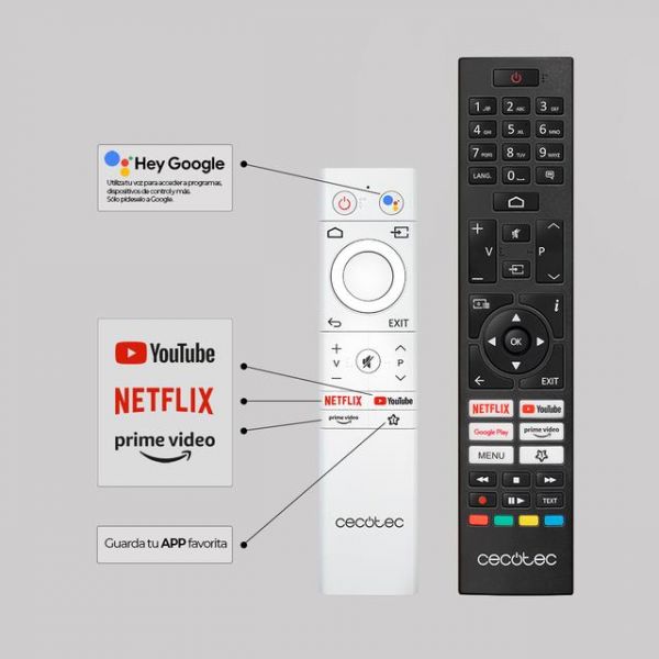TV Cecotec 55" VQU10055 QLED 4K UHD Smart TV
