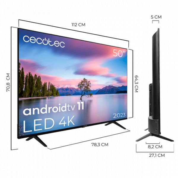 Cecotec TV V1 series VQU10050 50 QLED 4K UHD SmartTV Televisor