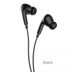 Hoco M101 Crystal Joy Wire-controlled Earphones With Microphone Black