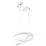 Hoco M101 Crystal Joy Wire-controlled Earphones With Microphone White