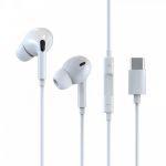 Devia Stereo Wired Earphone With Remote And Mic, Type-c White - 9766
