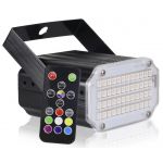 Projector 48 LEDs Efeitos RGBW-UV 12W c/ Comando