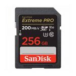 SanDisk Extreme Pro 256GB Sdxc Memory Card + 2 Years Rescuepro Deluxe Up To 200MB/s & 140MB/s Read/write Speeds, Uhs-i, Class 10, U3, V30 - TSDSDXXD-256G-GN4IN