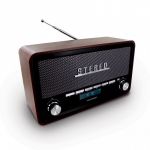 Metronic Rádio Digital Silver Vintage Bluetooth Fm 477230