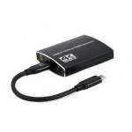 Gembird Adaptador USB-C para Dual HDMI 4K 60Hz Preto - A-CM-HDMIF2-01