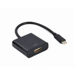 Gembird Adaptador USB-C para Dual HDMI 4K 60Hz 15cm Preto - A-CM-HDMIF-04