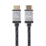 Cabo HDMI 2.0 4K 60Hz Gembird CCB-HDMIL-1M Select Plus Series Braided com Ethernet 1m Preto