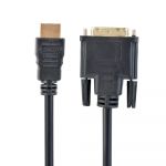 Cabo Gembird CC-HDMI-DVI-15 HDMI para DVI Single Link 1080p 60Hz 4.5m Preto