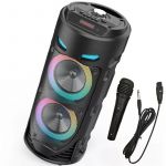 Coluna Karaoke c/ Microfone Bluetooth USB Angel Eyes 40Wats