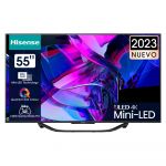 TV Hisense 55" 55U7KQ LED 4K ULED Mini-LED HDR10+ Smart TV