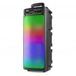 FENTON Coluna Amplificada Portátil 2x 6,5" 100W BT/microSD/USB c/ Efeitos LED RGB (BOOMBOX300)