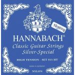 Hannabach Strings for Classic Guitar Serie 815 Hig Tension for 8/10 String Guitar Silver Special 652606