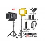 F-Stop Iluminador 960LEDS Bi Color + Tripé e Baterias Fotografia e Vídeo
