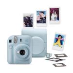 Bundle Máquina Fotográfica Instantânea Fujifilm Instax Mini 12 Azul Pastel