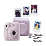 Bundle Máquina Fotográfica Instantânea Fujifilm Instax Mini 12 Violeta Lilás