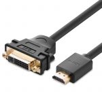 UGREEN Cabo 20136 HDMI para DVI (24+5Pin) M/F 22cm Preto