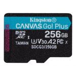 Kingston 256GB Micro SDXC Canvas Go! Plus Class 10 U3 V30 A2 - SDCG3/256GBSP