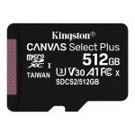 Kingston 512GB MicroSDXC Canvas Select Plus Class10 - SDCS2/512GBSP