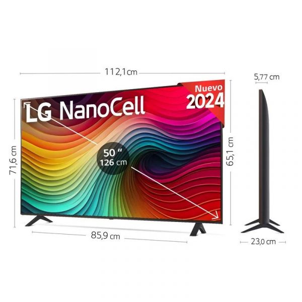 TV LG 50" NANO82 LED NanoCell UHD Smart TV 4K HDR10 - 50NANO82T6B