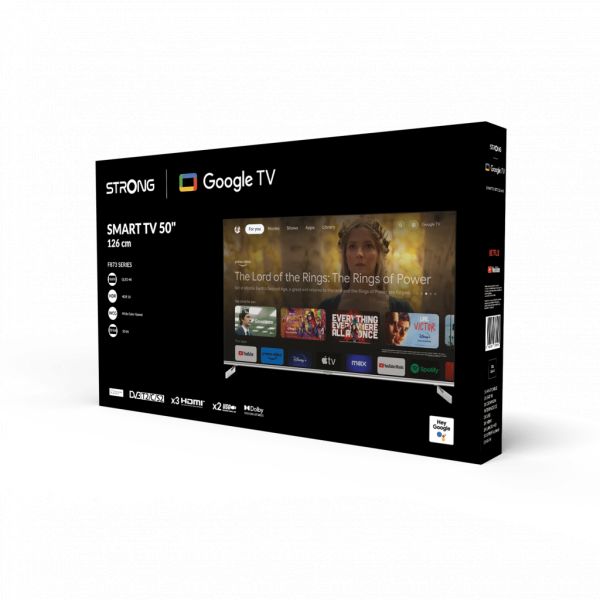 TV Strong 50" SRT 50UF8733 QLED UHD Smart TV 4K HDR10 DVB-T2/C/S2