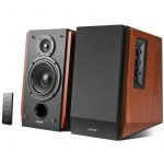 Edifier R1700BTs Ativos 2.0 65W RMS com Bluetooth e Saída de Subwoofer Pretos/Madeira
