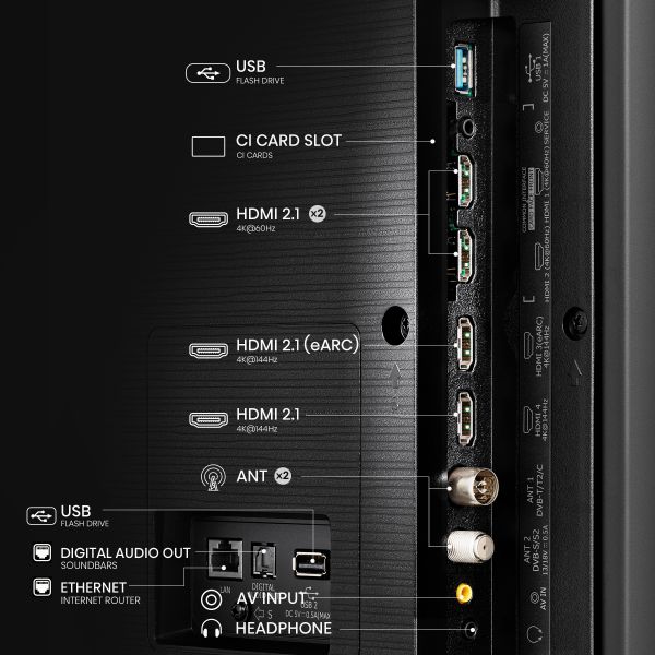 TV Hisense 100" 100E7NQ 4K Ultra HD LED 144HZ