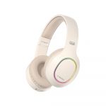 Trevi Auscultadores Bluetooth c/ LED DJ 12E60 BT Creme