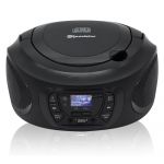 Roadstar Rádio CD Portátil CDR-375D+/BK USB/AUX Preto