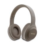 Guess Ear Fones de Ouvido Bluetooth 5.3 Over Classic Metal Logo Castanho