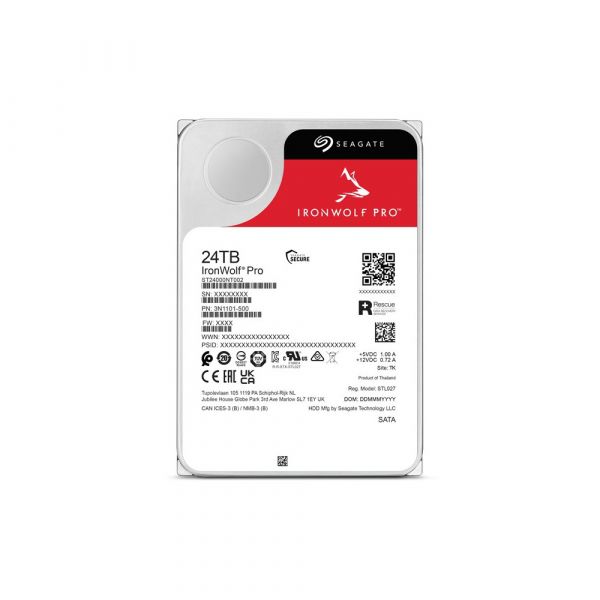 Seagate 24TB IronWolf Pro 3.5" Serial ATA III - ST24000NT002