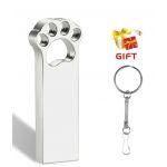 Pen drive patinhas jaster metal gato garra usb 2.0 flash drive Prata 16GB - PDGJPRA16GB