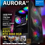Chip7 Computador Gaming - I5 12400f Asus Rtx 4060 8gb 16gb Ram 1tb Ssd Windows 11 Home - Chip7 Aurora V47