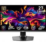 Monitor MSI MPG 272URX QD-OLED 26.5" QD-OLED UltraHD 4K 240Hz 0.03ms com Altura Ajustável, Adaptive Sync e USB-C
