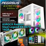 Chip7 Computador Gaming - Amd Ryzen 7 7800x3d / Amd Rx9070 16gb / 32gb Ddr5 / 1tb Ssd - Chip7 Pegasus Rx9070 Edition V1