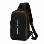 skyhe Mochila 2296 em Preto + Castanho 6L