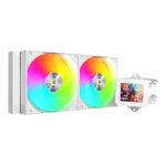 Mars Gaming Cooler CPU ML-VISION240 LCD ARGB Liquid Branco - MLVISION240W