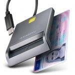 AXAGON Leitor de cartões USB-C Smart card FlatReader