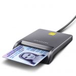 AXAGON Leitor de cartões USB Smart card FlatReader